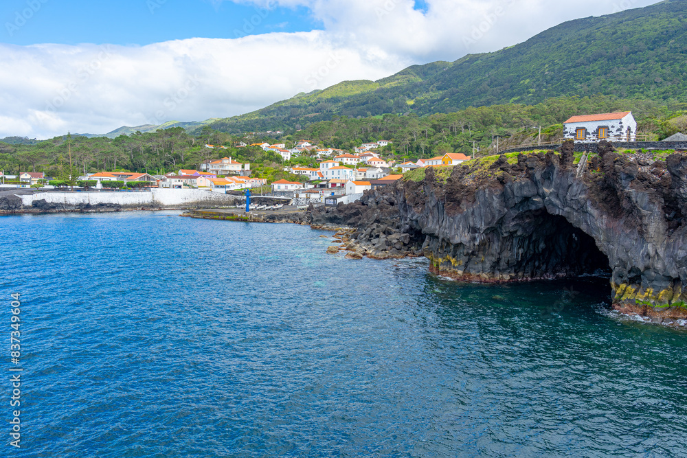 Fototapeta premium port of ports, natural pools, lava tunnels and rock formations in the parish of Urzelina. São Jorge Island-Azores-Portugal