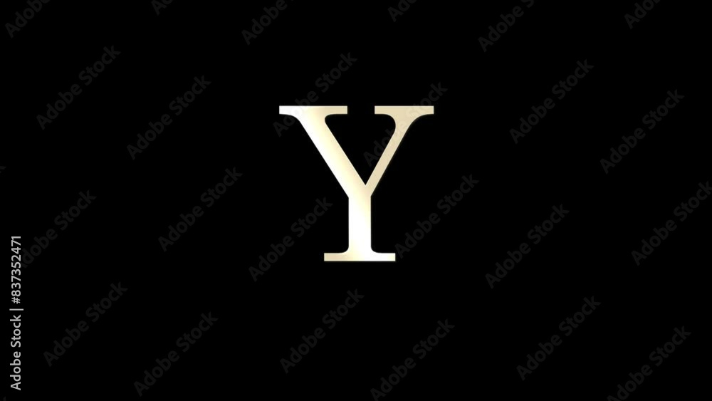 Alphabet letter Y with white particles and alpha channel, letters and alphabet Alphabet letter Y with white particles and alpha channel, letters and alphabet