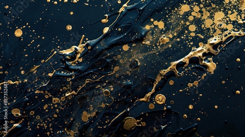 golden splashes on a dark background wallpaper