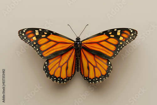 Digital render of a monarch butterfly