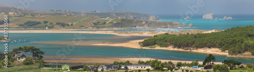 Obraz na płótnie Mogro Estuary in Cantabria w salonie
