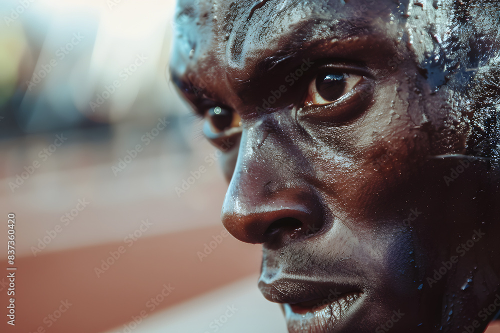 Close-up Capture: Runner's Grit Close-up Capture: Runner's Grit