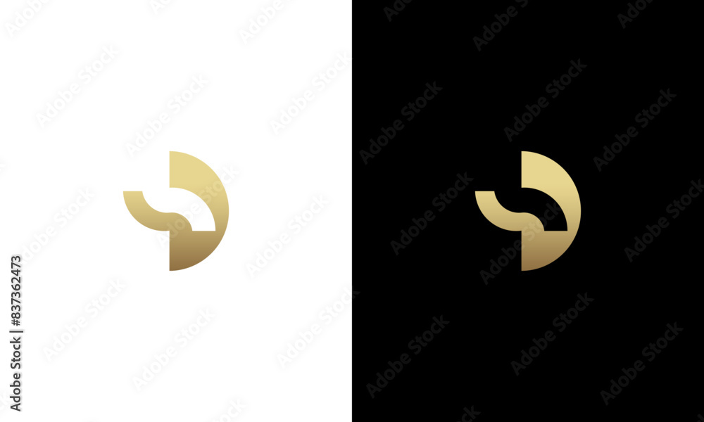 initial letter D simple monogram logo design vector illustration initial letter D simple monogram logo design vector illustration