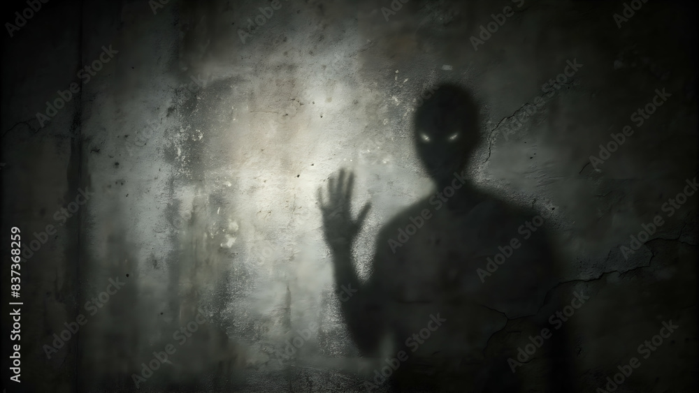 Fototapeta premium Dark shadow of person