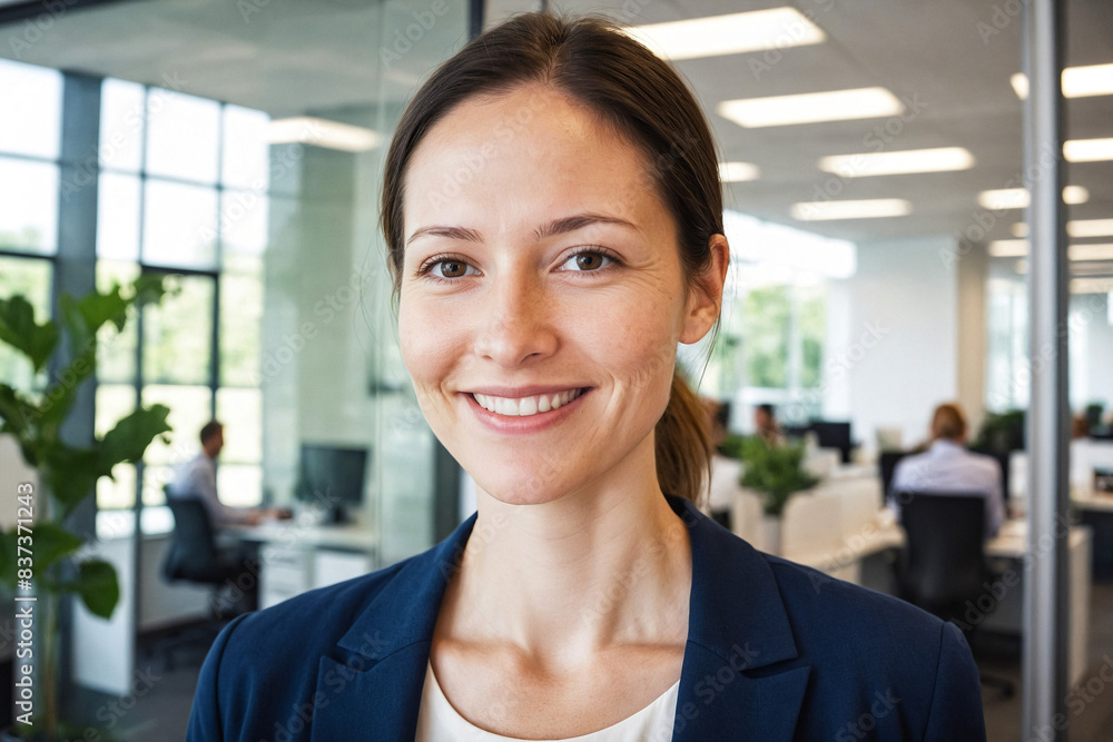 smiling white businesswoman smiling white businesswoman