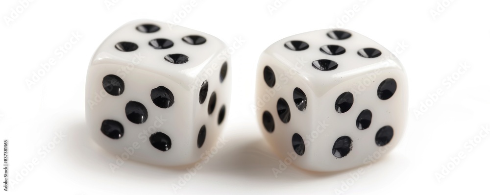 Game of chance gambling concept. Dice of luck with white background, featuring colorful dice in motion, symbolizing randomness and probability. Game of chance gambling concept. Dice of luck with white background, featuring colorful dice in motion, symbolizing randomness and probability.