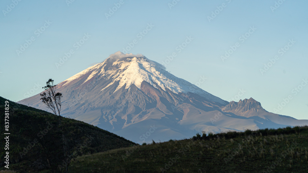 Fototapeta premium Cotopaxi volcano natural landscape of the national park