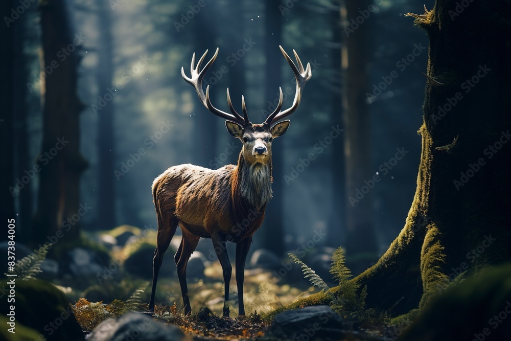 deer in the forest, generative ai