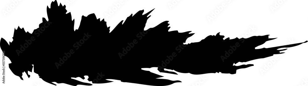 Obraz premium Dry paint brush stroke background