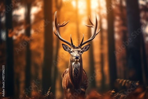deer in the forest, generative ai © ImronDesign