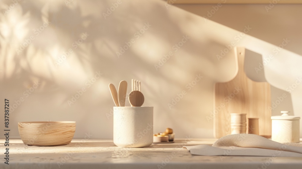 A white table with a knife, spoon and fork in it, AI A white table with a knife, spoon and fork in it, AI