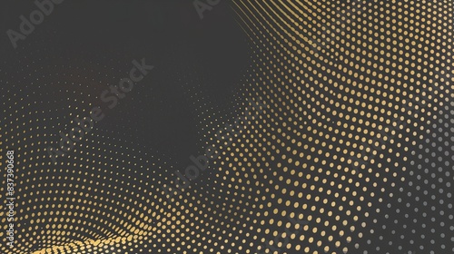 Wallpaper Mural Golden and grey gradient background halftone style design art wallpaper background Torontodigital.ca