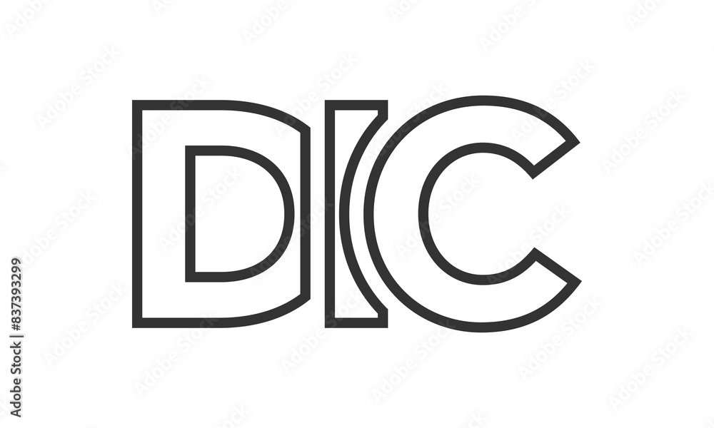 DIC logo design template with strong and modern bold text. Initial based vector logotype featuring simple and minimal typography. Trendy company identity. DIC logo design template with strong and modern bold text. Initial based vector logotype featuring simple and minimal typography. Trendy company identity.