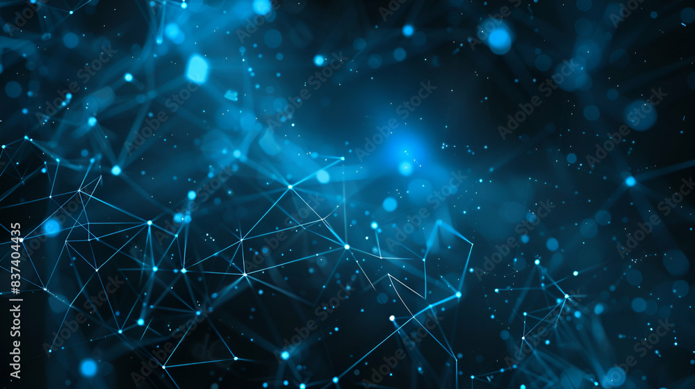dark blue magical background with ai elements with copy space dark blue magical background with ai elements with copy space