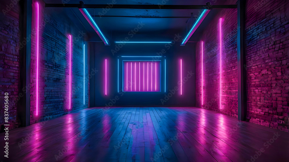 Futurism Sci Fi Modern Alien Neon laser Vibrant Purple Blue Pantone Arrows Podium Stage Dance Fashion Concrete Catwalk Club Nigh 3D Rendering Illustration Futurism Sci Fi Modern Alien Neon laser Vibrant Purple Blue Pantone Arrows Podium Stage Dance Fashion Concrete Catwalk Club Nigh 3D Rendering Illustration