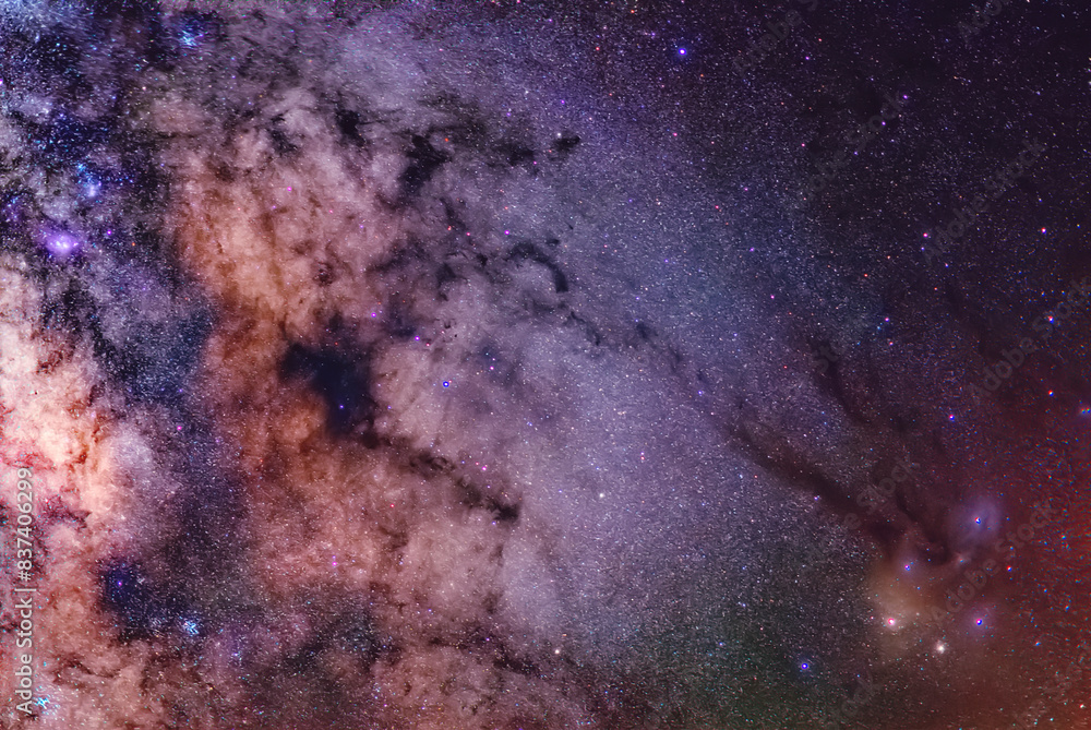 Milky way and Rho Ophiuchi complex Milky way and Rho Ophiuchi complex