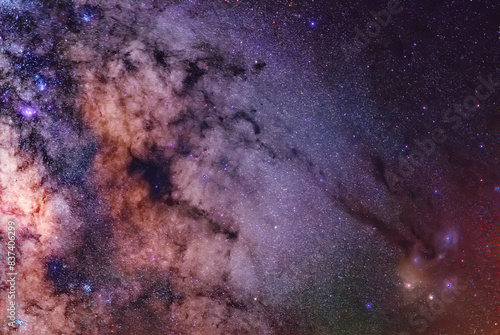 Milky way and Rho Ophiuchi complex