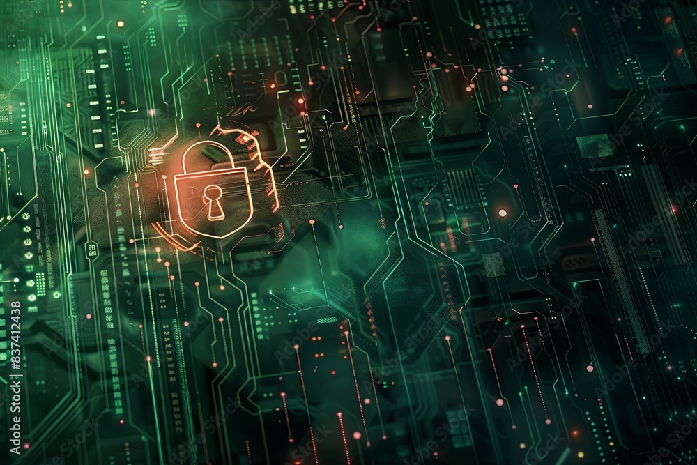 Cyber security concept. Blue lock symbol, point connecting network on blue background. Global connection Cyber security concept. Blue lock symbol, point connecting network on blue background. Global connection