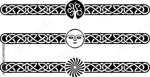 Celtic Knot Border - Tree, Face, Viking Spiral