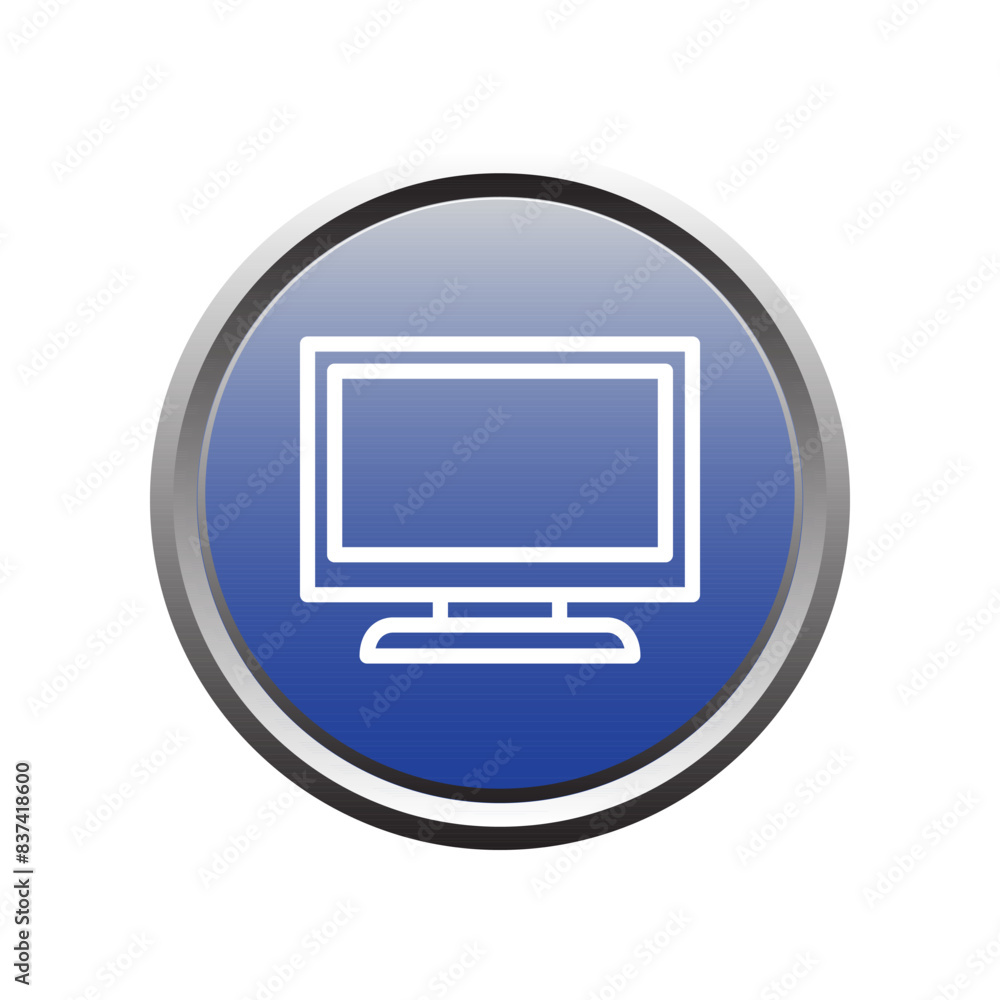 Illustration Vector graphic of monitor icon template Illustration Vector graphic of monitor icon template