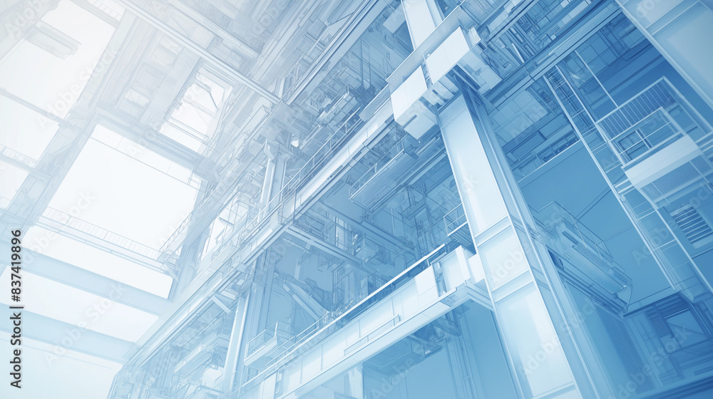 Obraz premium 鉄骨のマンションイメージ