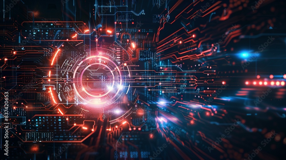 Digital Background Perfect for Technological Operations, Neural Networks, and AI Digital Background Perfect for Technological Operations, Neural Networks, and AI