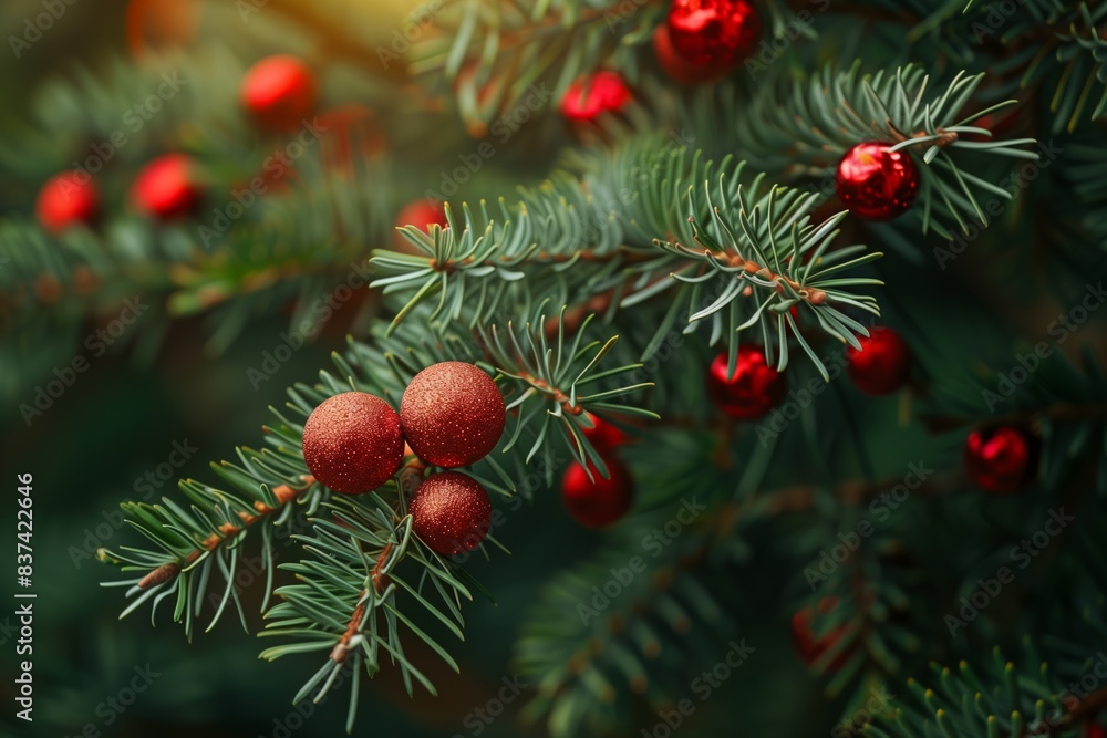 Festive Christmas Tree Branches Backdrop Festive Christmas Tree Branches Backdrop
