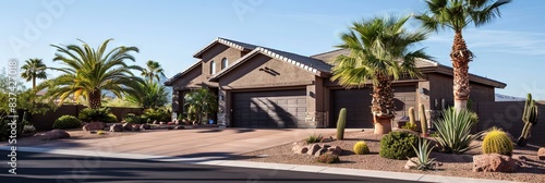 southwest arizona neighborhood, nice residential house, 
