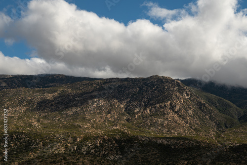 Clouds over San Jacinto Mountains, San Bernardino National Forest, California 