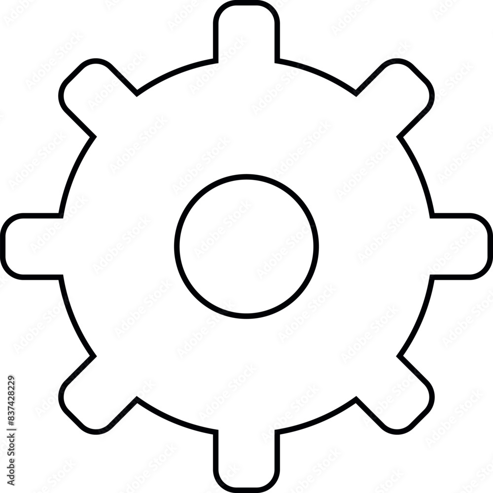 Setting icon outline thin Setting icon outline thin