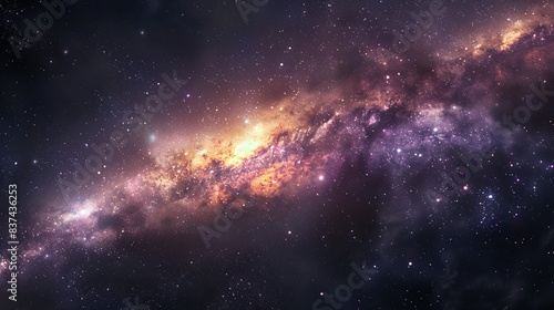 Lovely Milky Way Background Image Material