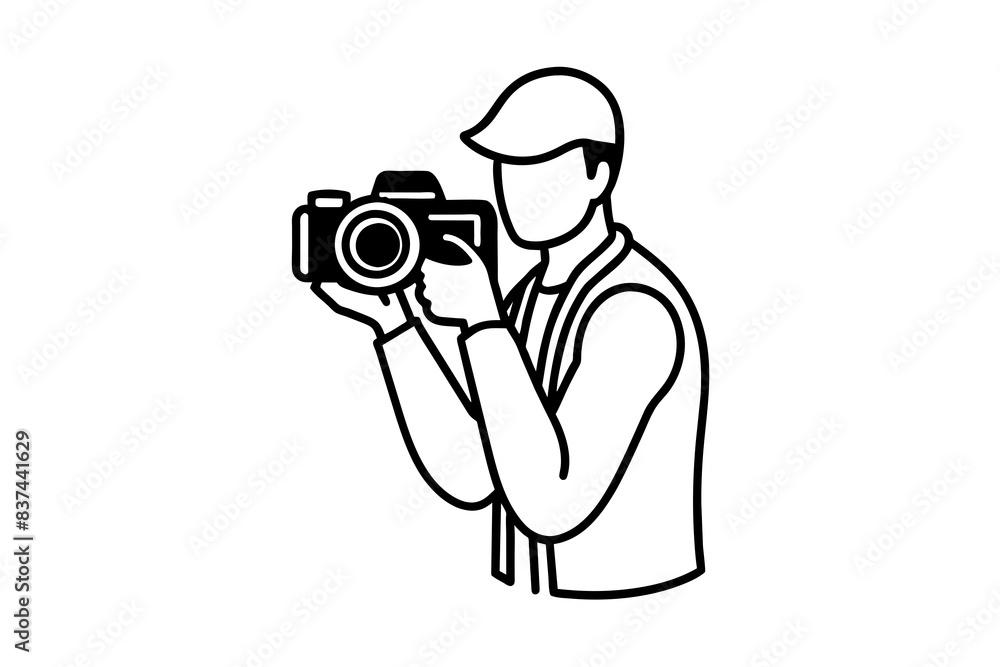 photographer man silhouette vector illustration photographer man silhouette vector illustration