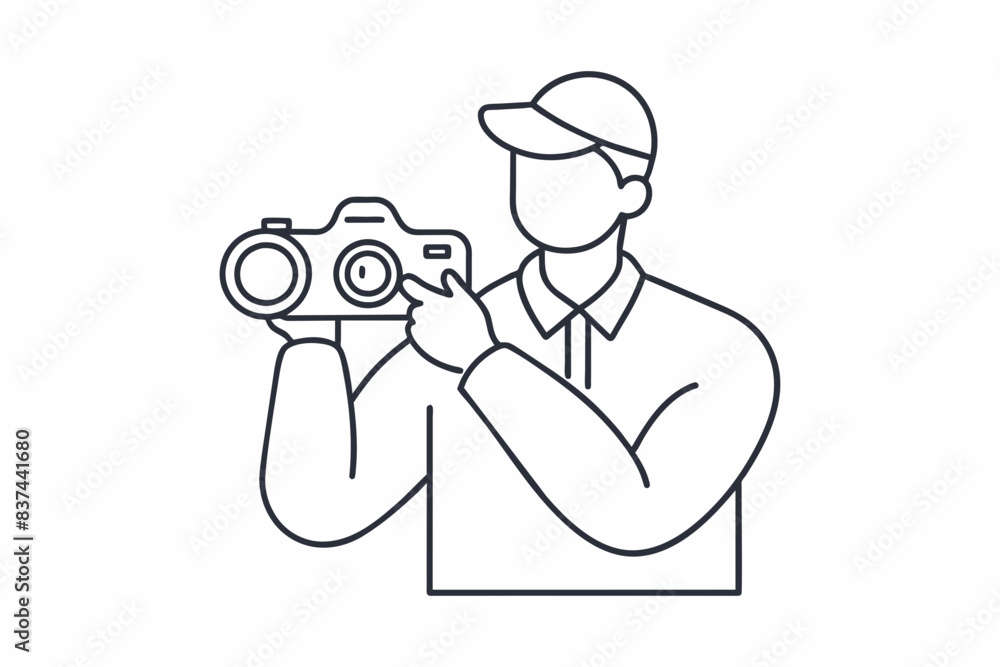 photographer man silhouette vector illustration photographer man silhouette vector illustration