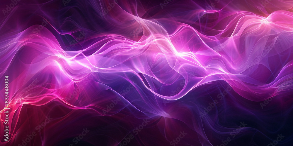A purple and blue background with flowing energy waves, creating an ethereal atmosphere A purple and blue background with flowing energy waves, creating an ethereal atmosphere