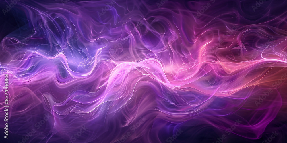 A purple and blue background with flowing energy waves, creating an ethereal atmosphere A purple and blue background with flowing energy waves, creating an ethereal atmosphere