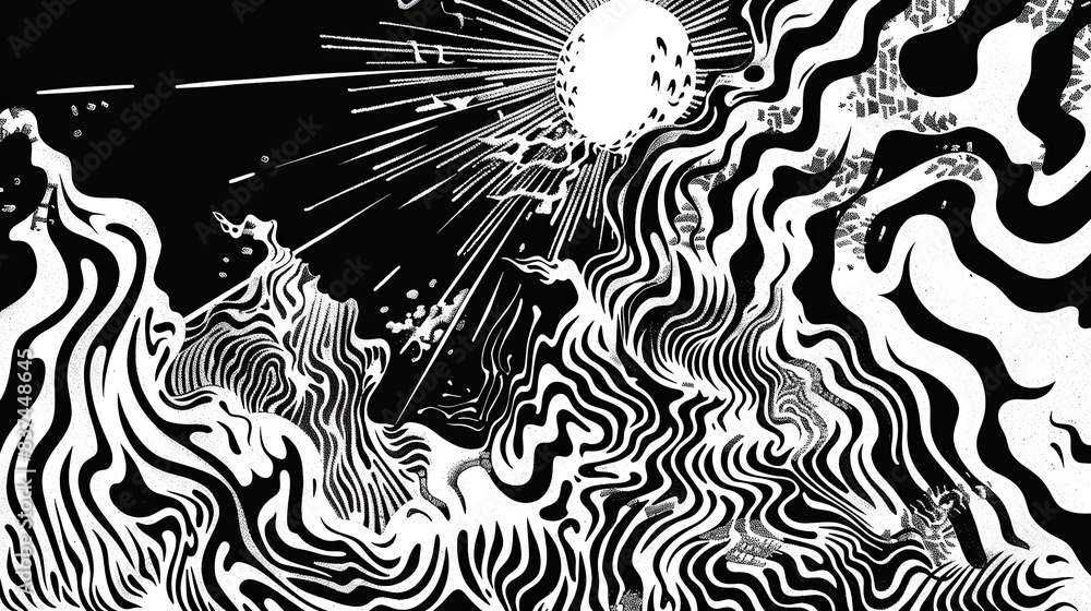 Fototapeta premium Black and white background