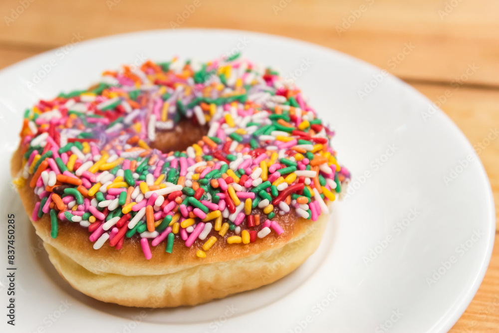 donut with sprinkles donut with sprinkles