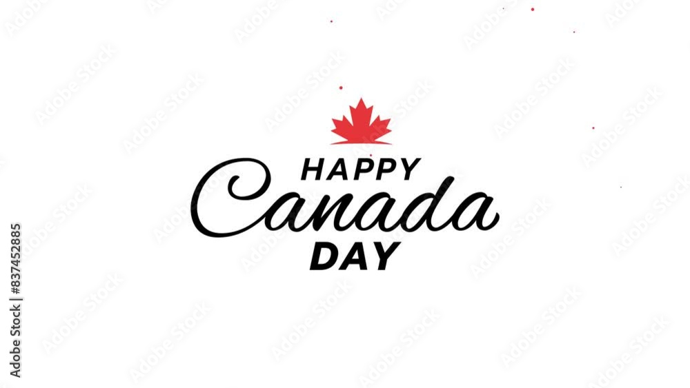 happy canada day text animation with beautiful lettering and maple, on black and white background. It is suitable for Canada Day greetings, banners, celebrations, events, etc. happy canada day text animation with beautiful lettering and maple, on black and white background. It is suitable for Canada Day greetings, banners, celebrations, events, etc.