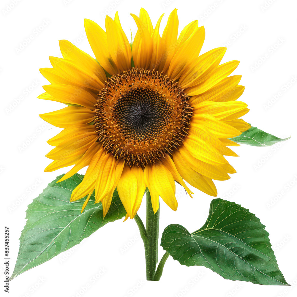 Sunflower isolated on a transparent background Sunflower isolated on a transparent background