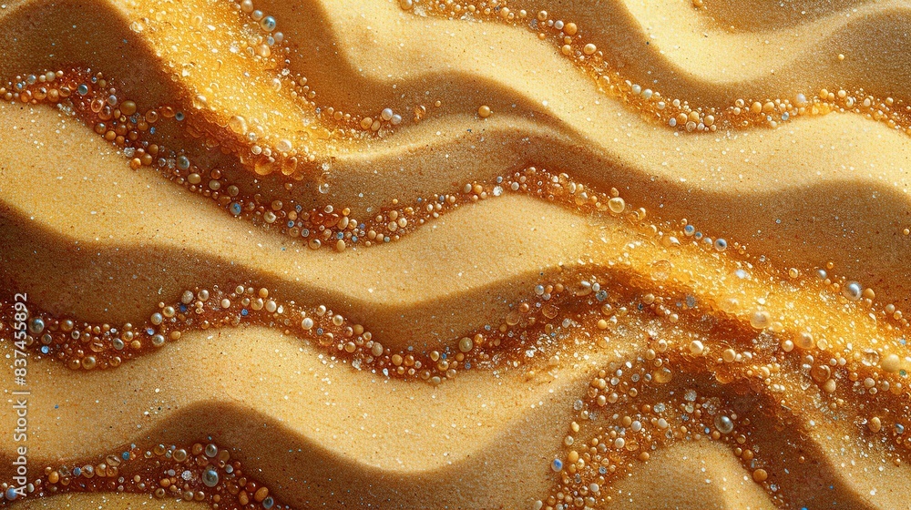 Coastal Contours: Abstract Exploration of Sand and Waves Coastal Contours: Abstract Exploration of Sand and Waves