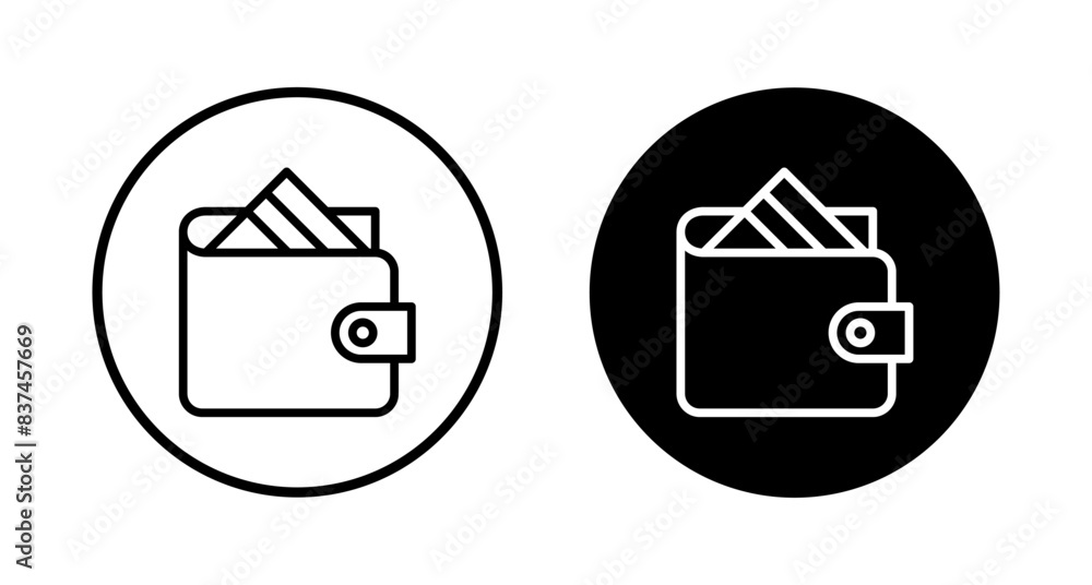 Wallet Icon vector isolated on white background. money wallet icon Wallet Icon vector isolated on white background. money wallet icon