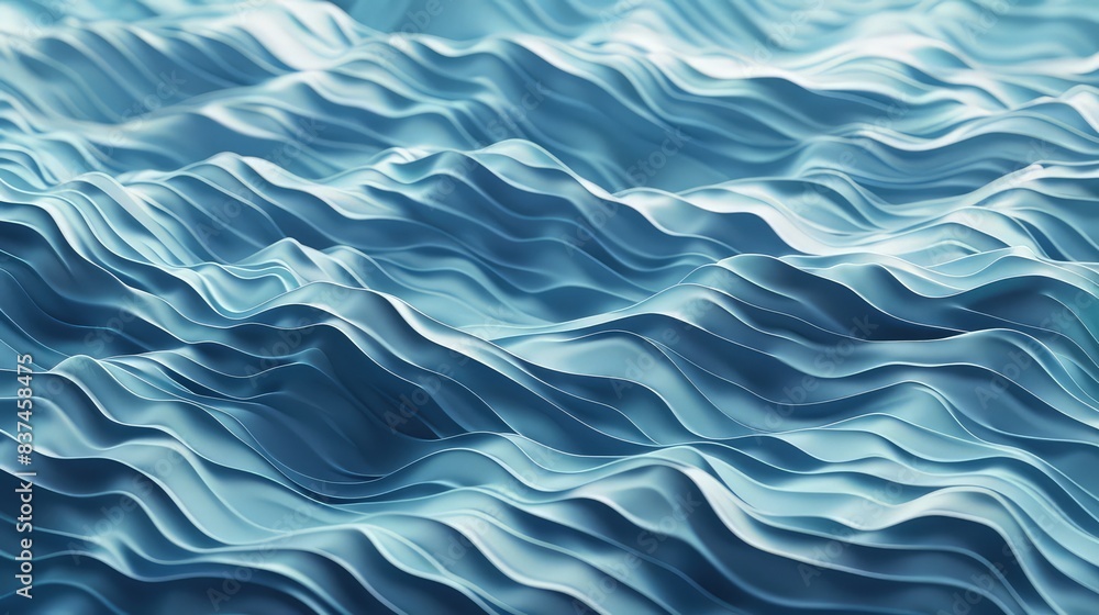 serene sea waves rendered in a minimalist style, using shades of blue to evoke a calm and soothing effect. serene sea waves rendered in a minimalist style, using shades of blue to evoke a calm and soothing effect.
