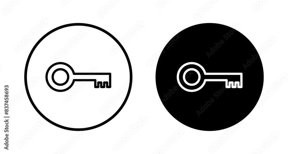 Key icon vector isolated on white background. Key vector icon. Key symbol. security Key icon vector isolated on white background. Key vector icon. Key symbol. security