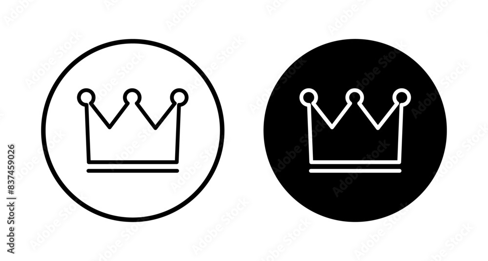 Crown Icon vector isolated on white background. Crown symbol. Crown vector icon Crown Icon vector isolated on white background. Crown symbol. Crown vector icon