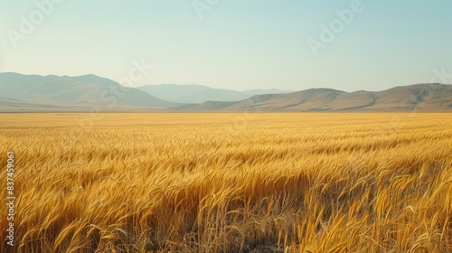 A thriving wheat field