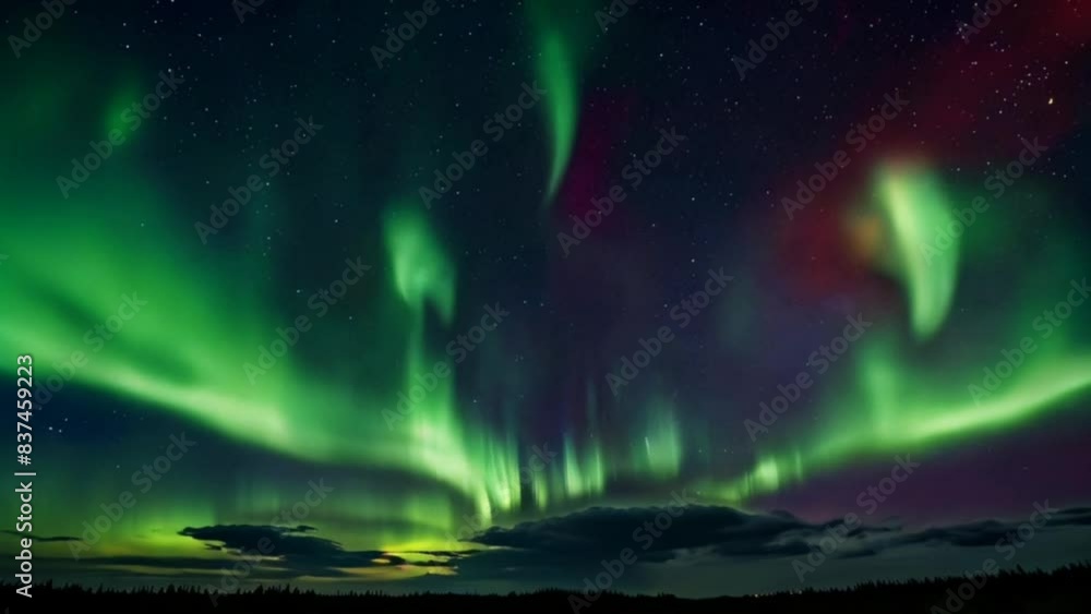 Aurora in the night sky Aurora in the night sky