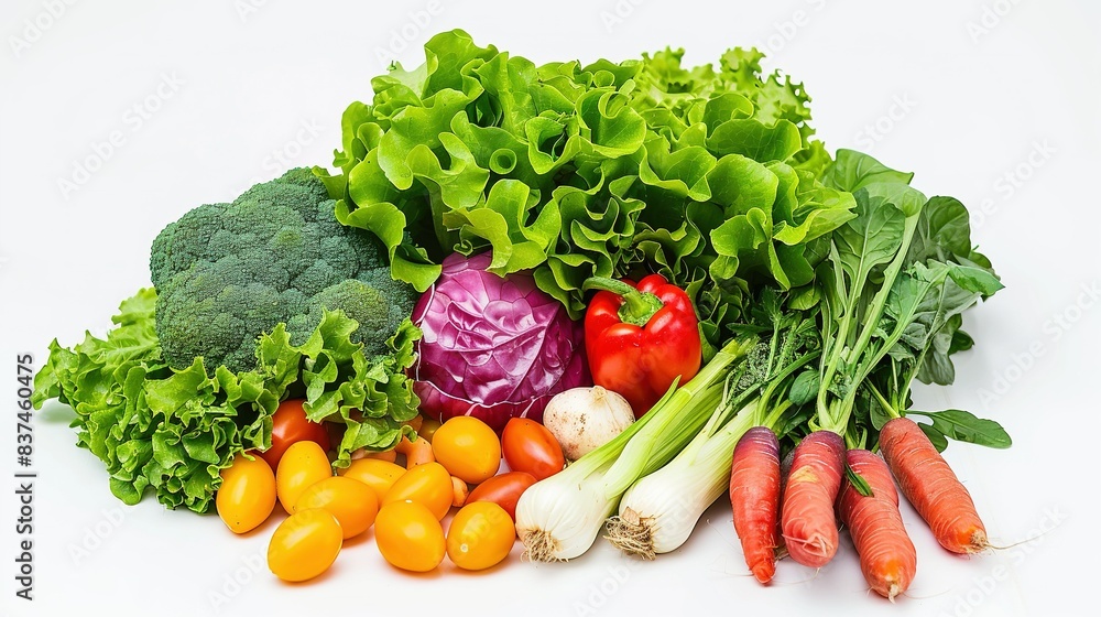A bundle of fresh vegetables A bundle of fresh vegetables