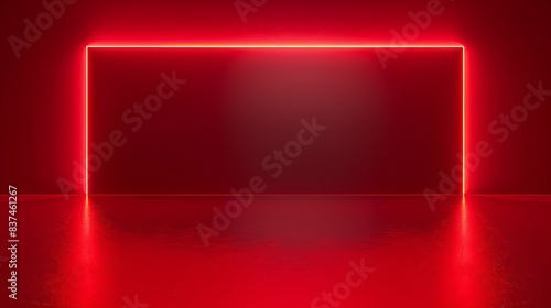 Wallpaper Mural red background concept, glowing in the middle for ads. highlight for ads Torontodigital.ca