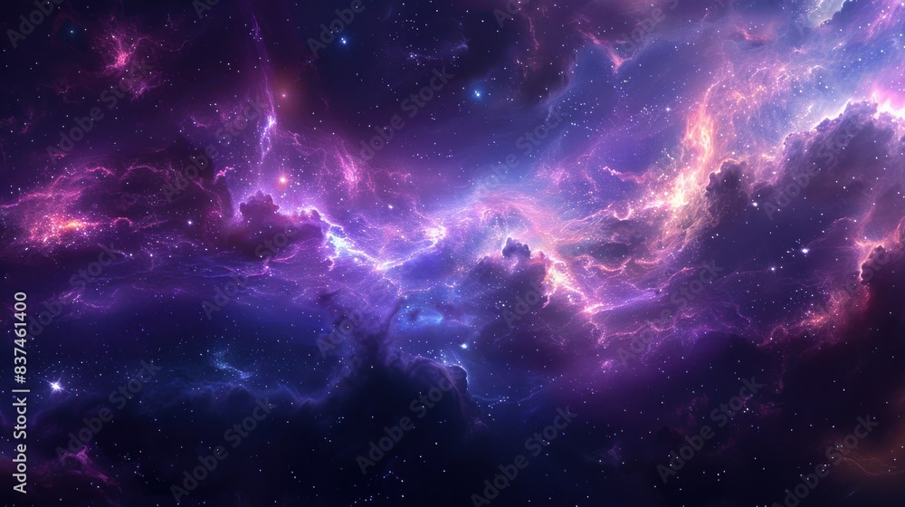 Nebulae in the distant reaches light up the dark expanse, revealing the beauty and mystery of space. Nebulae in the distant reaches light up the dark expanse, revealing the beauty and mystery of space.