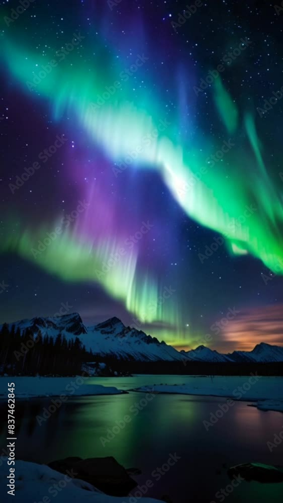 Aurora in the night sky Aurora in the night sky